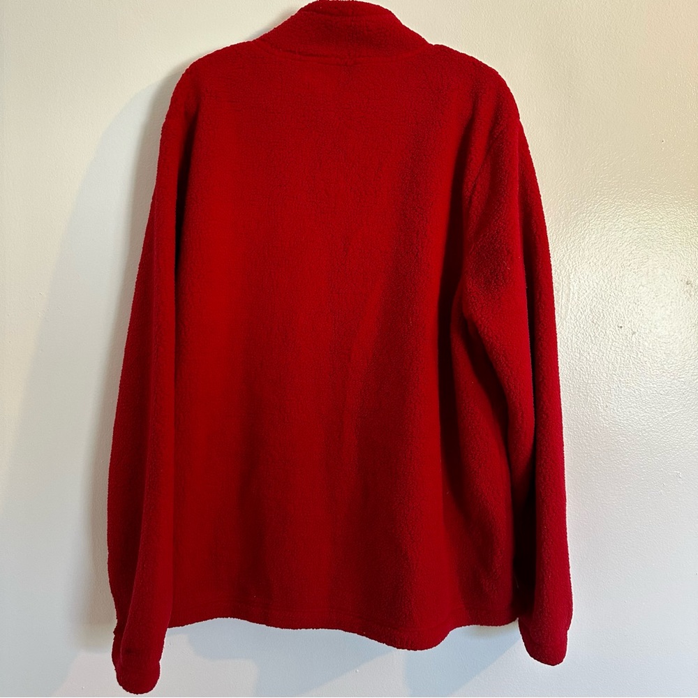 Fila Mens Size XXL Stefanos Sherpa Red Full Zip Fleece Jacket Football Season - Picture 6 of 8